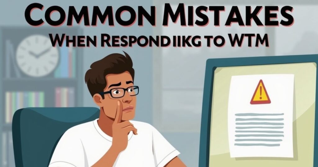 Common Mistakes When Responding to WTM