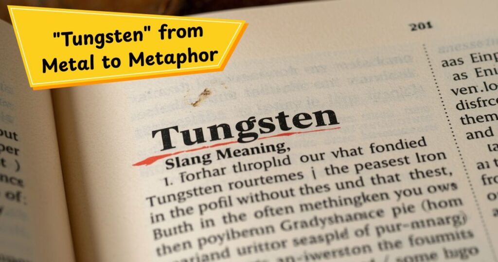 The Evolution of "Tungsten" from Metal to Metaphor