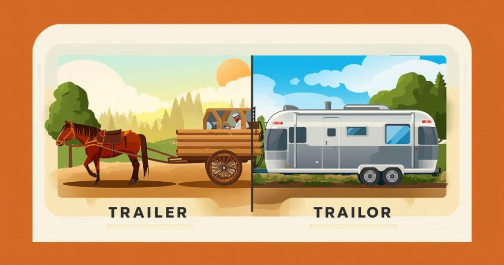 Difference Between Trailer and Trailor