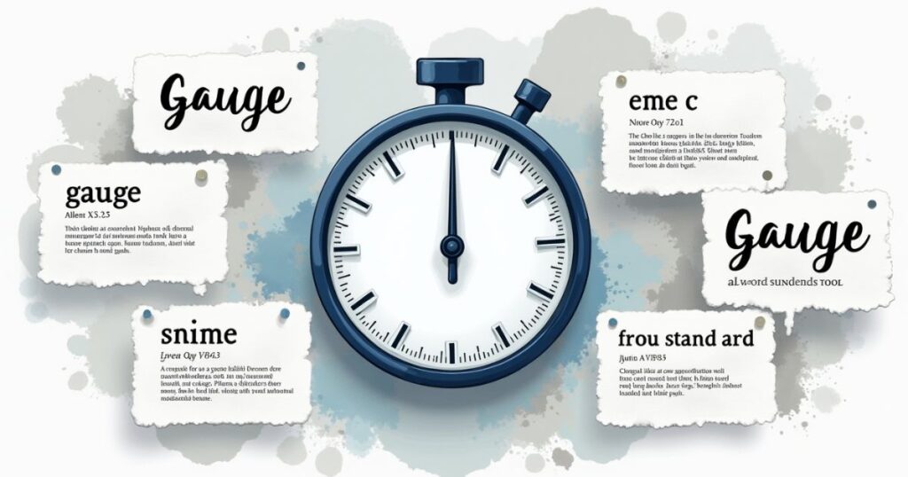 The Meaning of "Gauge" in the English Language