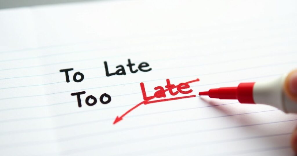 Why "To Late" Is Incorrect