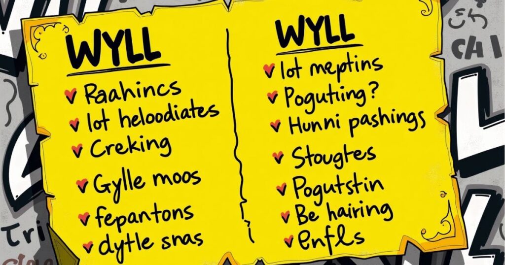 Variations and Similar Slang Terms to "WYLL"