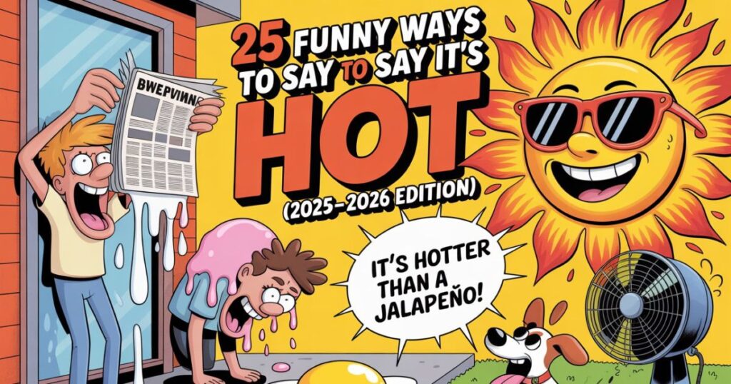25 Funny Ways to Say “It’s Hot” in 2025-2026: Creative Heat Expressions That’ll Make You Laugh