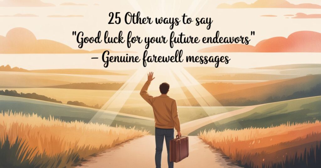 25 Other Ways to Say “Good Luck for Your Future Endeavors” That Actually Sound Genuine 😊