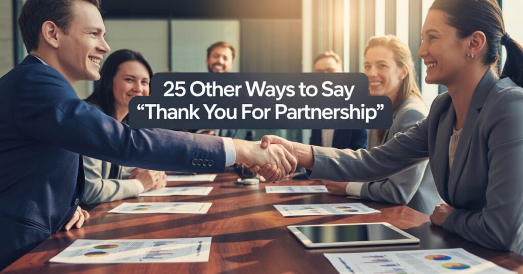 25 Other Ways to Say “Thank You for Partnership” (Professional Alternatives That Strengthen Business Relationships)