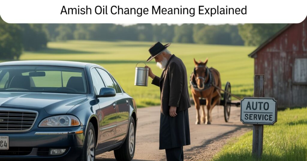Amish Oil Change Meaning: What It Really Means & Why People Use the Term in 2025