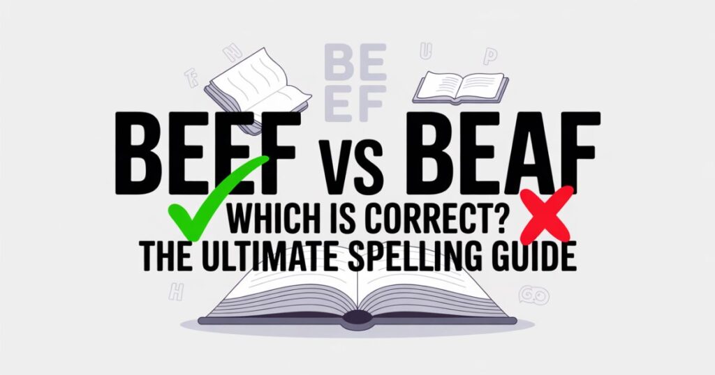 Beef vs Beaf – Which is Correct? The Ultimate Spelling Guide