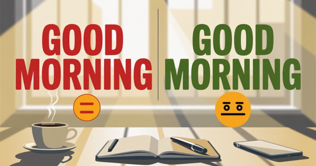 Goodmorning or Good Morning: What’s the Difference and Why Getting It Right Matters
