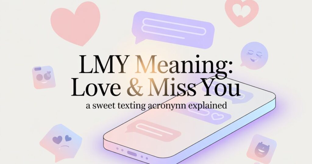 LMY Meaning: Love and Miss You – A Texting Acronym Explained