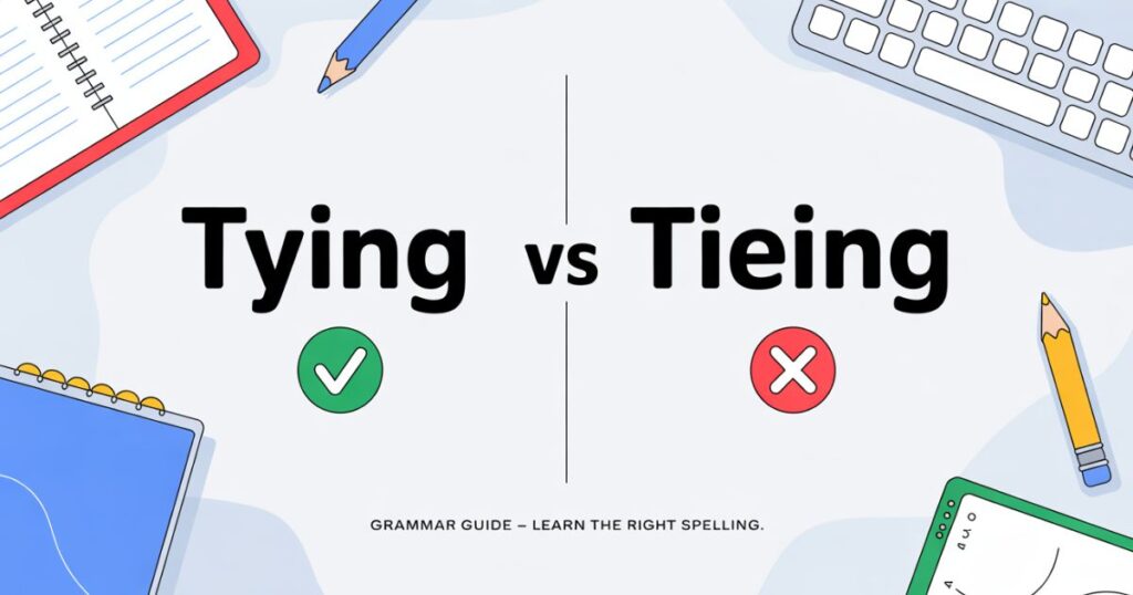 Tying or Tieing? The Right Way to Spell It (Plus Memory Tricks You’ll Actually Remember)