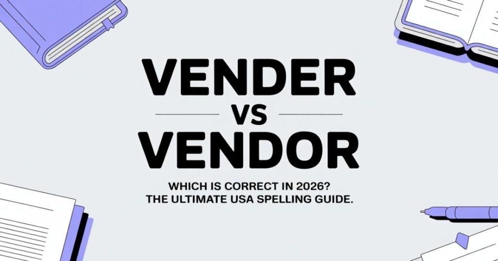 Vender vs Vendor: Which is Correct in 2026? The Ultimate USA Spelling Guide