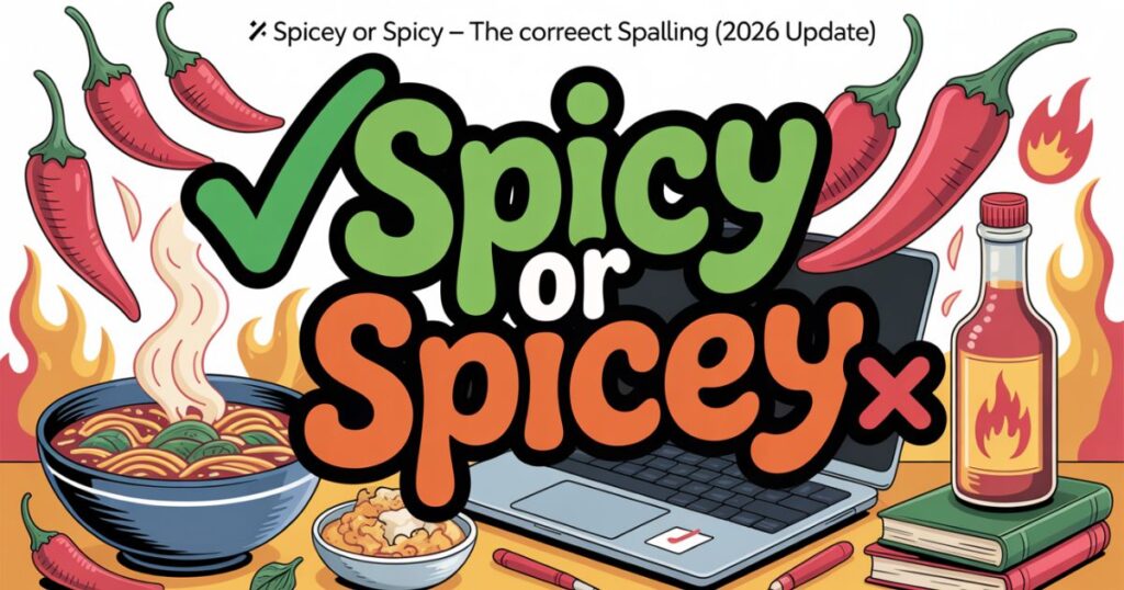🌶️ Spicey or Spicy – The Correct Spelling (2026 Update)