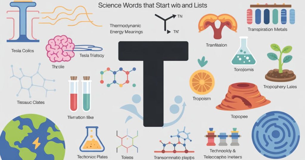 Science Words That Start With T – Terms, Meanings, and Lists